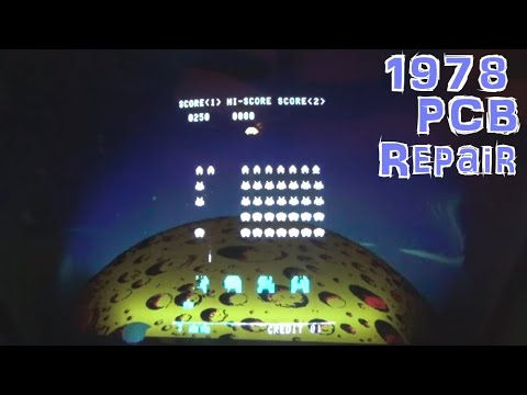 Found a 44 Year Old Error In The SPACE INVADERS Arcade Schematics Midway & Taito Classic PCB Repair