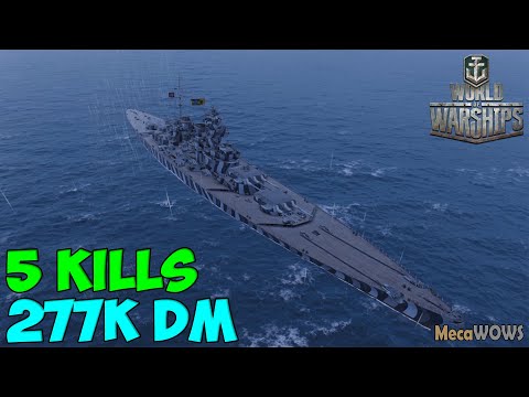 World of WarShips | Großer Kurfürst | 5 KILLS | 277K Damage - Replay Gameplay 1080p 60 fps