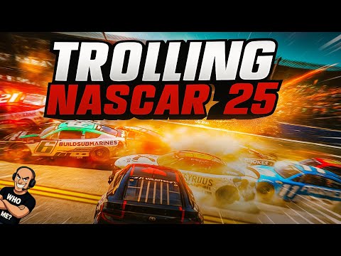 Trolling Nascar 25 Racers: Crashes, Rage & Hilarious Voice Chat 😂