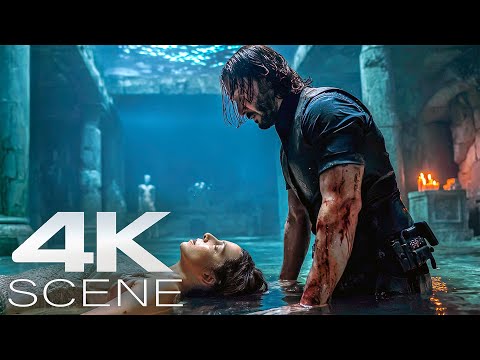 John Wick Manhandles Ballerina (2025) Fight Scene - BALLERINA Movie Clip | 4K Blu-ray
