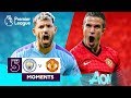 Manchester City v Manchester United | Top 5 Premier League Moments | Aguero, Van Persie, Tevez