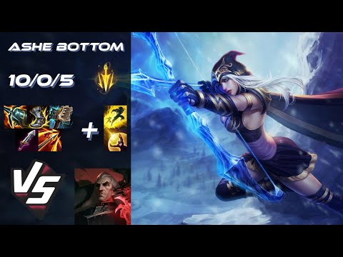 BOTTOM Ashe vs Swain - EU Grandmaster Patch 14.24