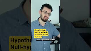 How does a null-hypothesis work? #science #education #scicomm #biology #medicine #explained #geology