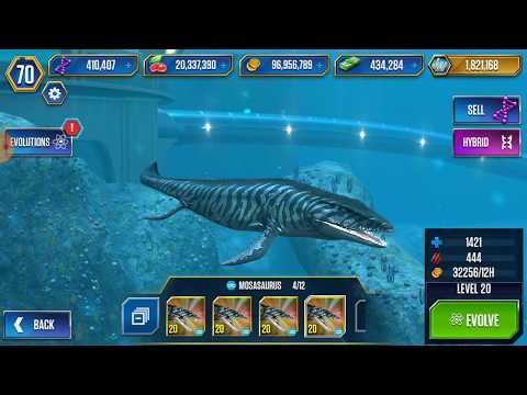 TERROR VIP VIP MOSASAURUS MAX LEVEL 40 TO CREATE DUNKLEOSAURUS | Jurassic World The Game