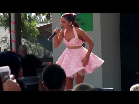 Ariana Grande Talks about Victorious & sings LA BoysFresno Fair 10-13-12