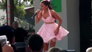 Ariana Grande Talks about Victorious &amp; sings LA BoysFresno Fair 10-13-12