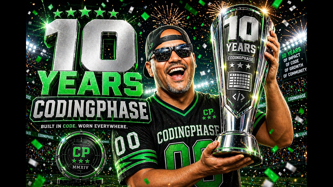 CodingPhase 10 Years on Youtube Celebration