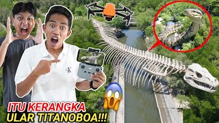 Download lagu VIRAL! ARIK DRONE CAPTURES THE APPEARANCE OF A UL4R TITANOBOA SKELETON THAT WAS WASTED UP??😱 | Mi... mp3