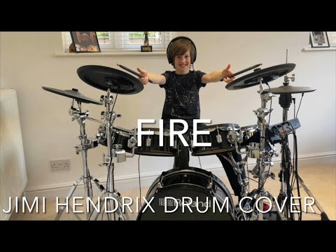 Fire by Jimi Hendrix drum cover - Age 9