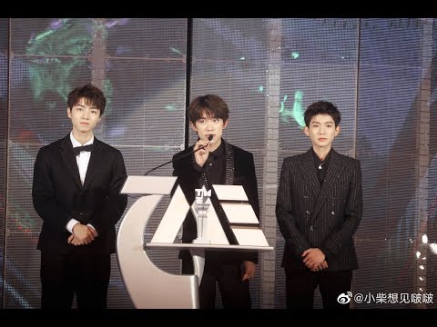 191208 TFBOYS nhận giải " nhóm nhạc tốt nhất năm " TMEA 2019 tại Macao