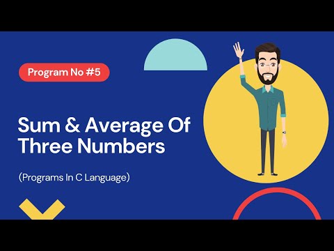Sum And Average Of Three Numbers C Programs In Hindi 5
