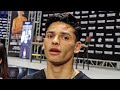 RYAN GARCIA ON TAGOE'S PREFIGHT SMACK TALK "HE'S PUTTING A LOT OF PRESSURE ON HIMSELF...WE'LL SEE!"