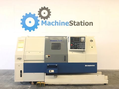 DAEWOO PUMA 200LC CNC Turning Long Bed Lathe Tool Presetter, Tailstock ,Chip Pan-MachineStation#1661