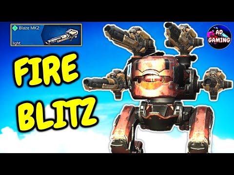FIRE BREATHING BLITZ - BLITZ BLAZE Gameplay - War Robots MK2 WR