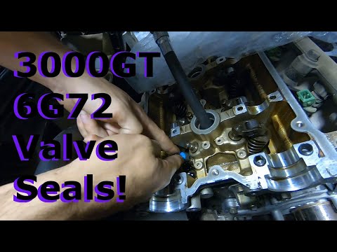Mitsubishi 3000GT 6G72 V6 Valve Seals Replacement!