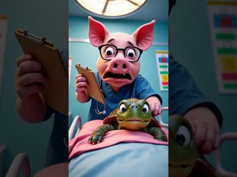 Pig evolution: pig becomes proctologist and treats turtle #ai #brazil #cartoon #sonic #shorts
