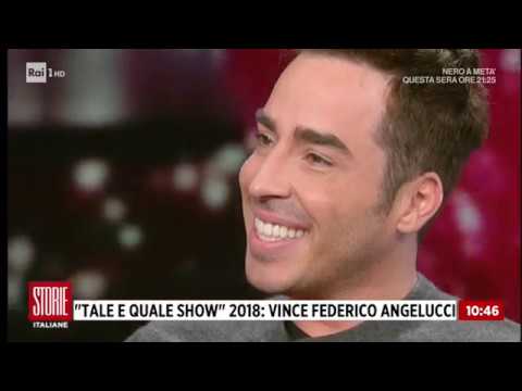 Federico Angelucci, il vincitore di "Tale e Quale Show" 2018 - Storie italiane 26/11/2018