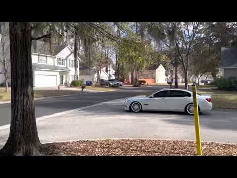 Thumbnail for White on white BMW Alpina B7 750Li F02 with Straight Pipes Muffler Delete by Alpina, BMW