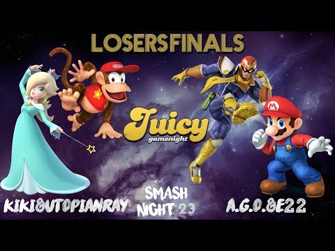 JuicySmashNight #23 - Losers Finals - A.G.O. & E22 v.  Kiki & UtopianRay