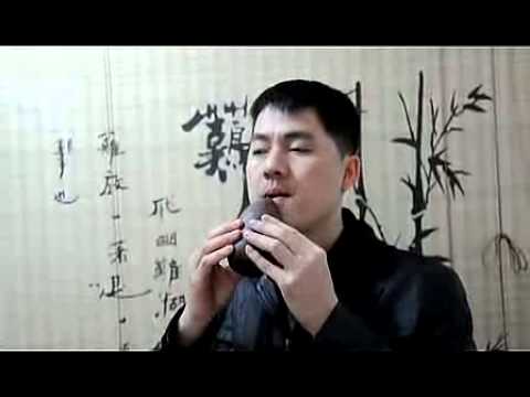 Flauta de argila chinesa profissional antigo instrumento Xun Ocarina