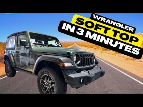 Opening a soft top on a 2 door JL Wrangler