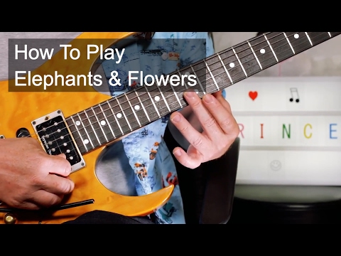 'Elephants & Flowers' Prince Guitar Lesson
