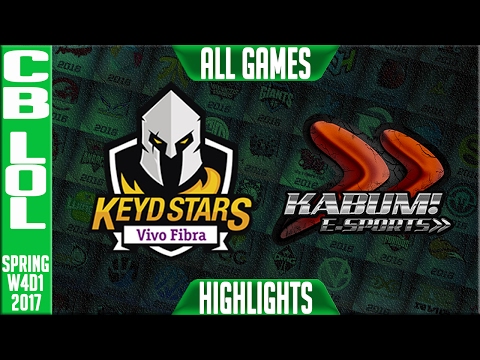 KEYD vs KABUM Highlights All Games - CBLoL W4D2 Spring 2017 - KEYD vs KABUM All Games