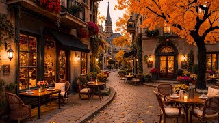 Download lagu Smooth Jazz Instrumental Music & Cozy Autumn Street Coffee Shop Ambience 🍂 Jazz Music for Work mp3
