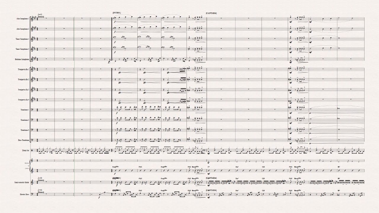TUDO ENTREGAREI | Cantor Cristão [ Partitura p/ Voz e BIG BAND ] 👇PARTITURA PDF👇