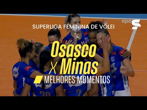 OSASCO 0 X 3 MINAS | MELHORES MOMENTOS | SUPERLIGA FEMININA DE VÔLEI | sportv