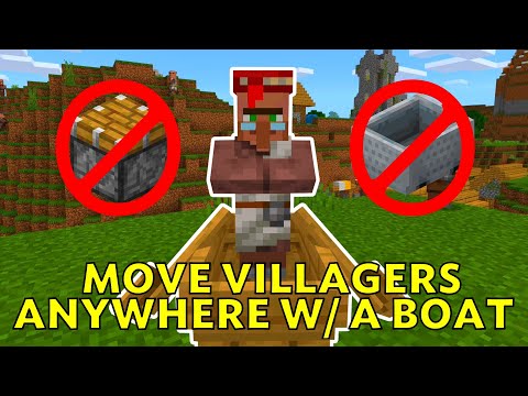 Insane Villager Transport Trick! (Minecraft)