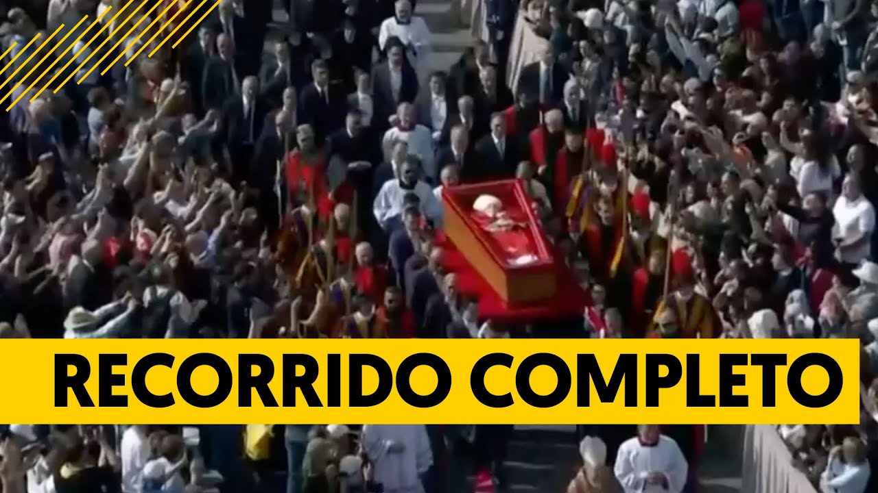 Así fue el recorrido completo del traslado del féretro del Papa Francisco