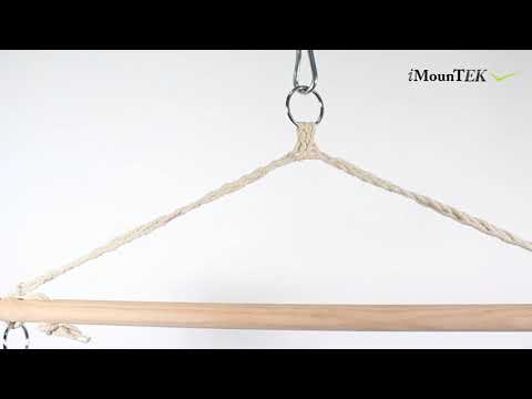 iMounTEK Hanging Rope Hammock Chair Swing with Spreader Bar - Second Medium