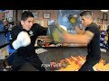 LEO SANTA CRUZ LAUNCHING TEXTBOOK BOXING COMBINATIONS AS HE HIGHLIGHTS TECHNIQUE AND POWER
