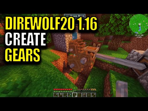 Minecraft Direwolf20 Modpack 1.16 Ep 11 - Create Gears