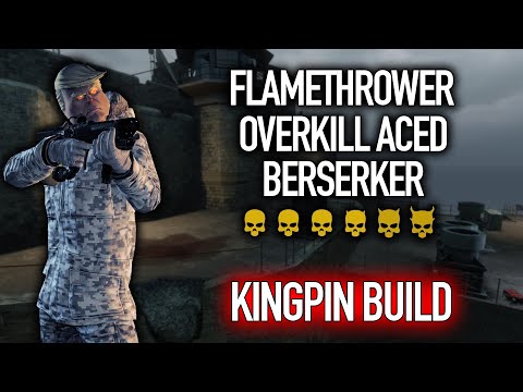 Payday 2 - DSOD Flamethrower Overkill Aced Berserker Kingpin Build - Hell's Island