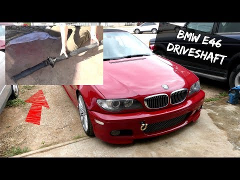 BMW E46 DRIVESHAFT REMOVAL REPLACEMENT