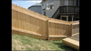 Some handy tips for building a fence on a slope