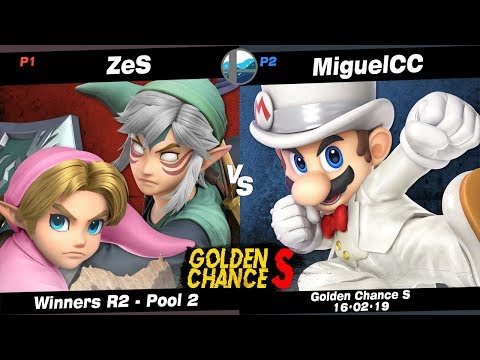 Golden Chance S: RT+ ZeS (Link, Young Link) vs MiguelCC (Mario) - Pool 2 WR2