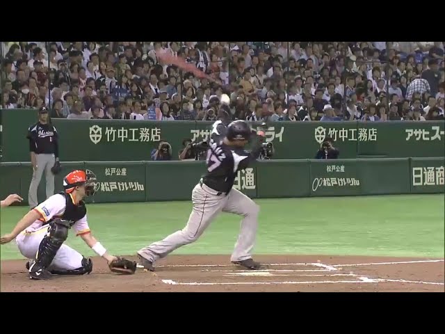【6回表】マリーンズ・クルーズが2試合連続弾!! 14号2ランで1点差に詰め寄る!! 2014/8/30 F-M