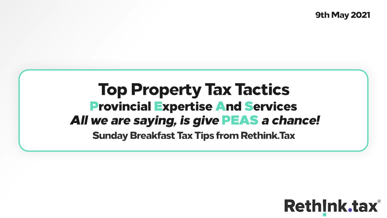 Property tax planning - Give PEAS a chance!