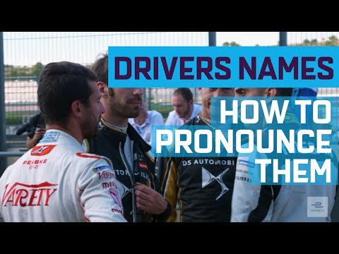 How To Pronounce Formula E Drivers Name | #AdDiriyahEprix #ABBFormulaE