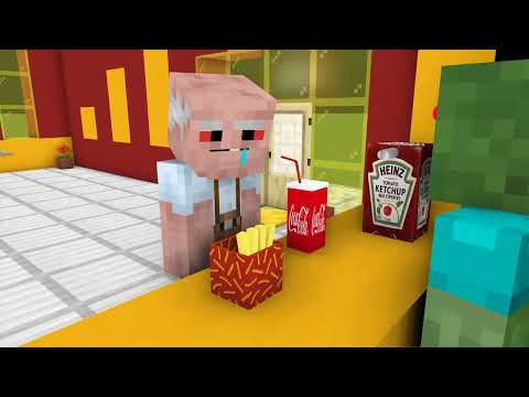 Monster School: Cooking Burger Challenge ( Part 1 )  - Minecraft Animation
