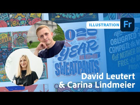 Illustration mit Carina Lindmeier und David Leutert | Adobe Live