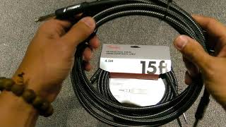 Video thumbnail for Fender Professional Series tweed instrument cable - Quick unboxing by DC Workz