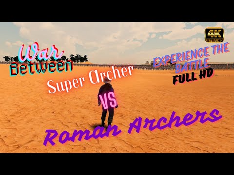 1 Super Archer vs 10,000 Roman Archers | Ultimate Epic Battle Simulator 2 | 4K | UHD | PC