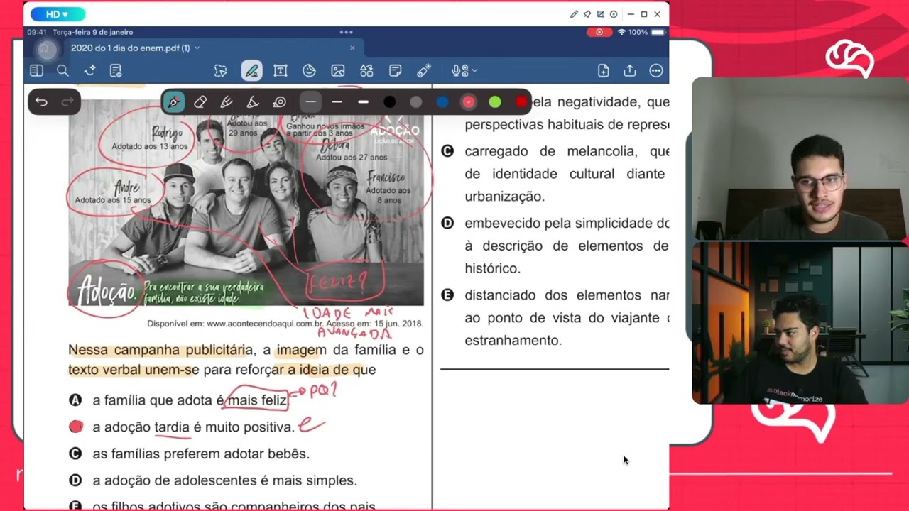 Resolução em Vídeo — Questão 44 ENEM 2020