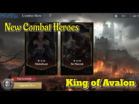 New Combat Heroes with great Skills in Upcoming Update |  King of Avalon