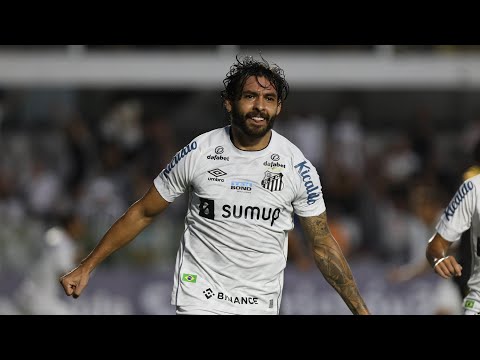 TODOS OS 4 GOLS DE RICARDO GOULART PELO SANTOS