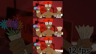 Charlie Morningstar (and Verbalase) at different frames per second #shorts #animation #hazbinhotel